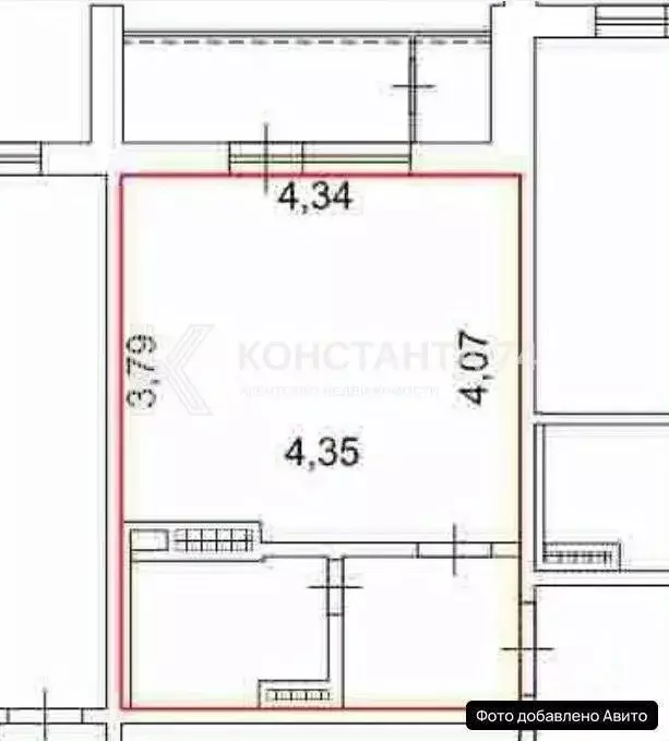 Студия Челябинская область, Челябинск ул. Толбухина, 5 (24.0 м) - Фото 2