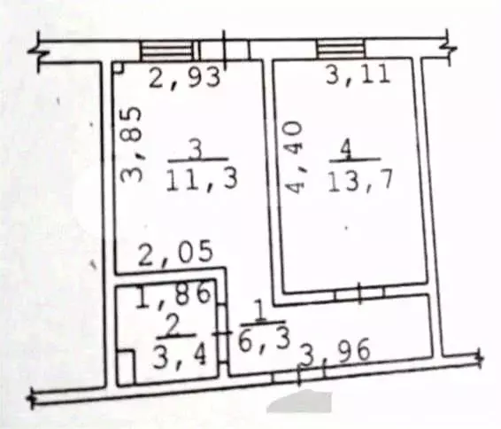 1-к кв. Крым, Симферополь ул. Трубаченко, 14Б (32.6 м) - Фото 1