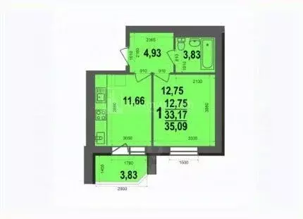 1-к кв. Владимирская область, Ковров ул. 9 Мая, 8 (35.09 м) - Фото 0