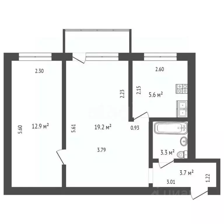 2-к кв. Удмуртия, Ижевск ул. Коммунаров, 222 (44.5 м) - Фото 0