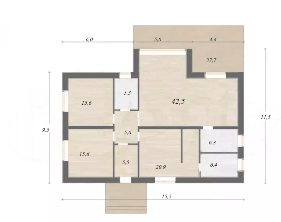 Дом в Московская область, Павлово-Посадский городской округ, д. ... - Фото 2