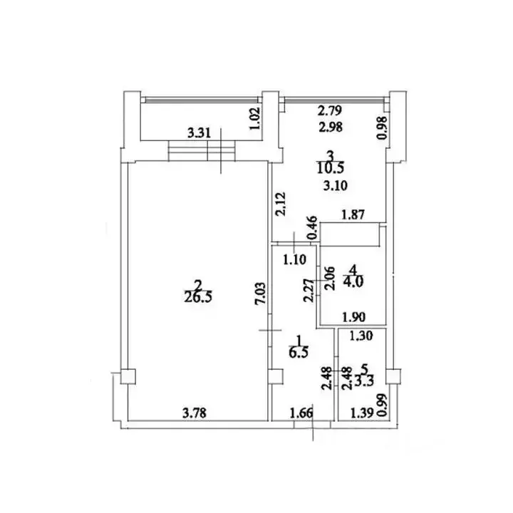 1-к кв. Ставропольский край, Ессентуки Октябрьская ул., 8/5 (50.8 м) - Фото 1