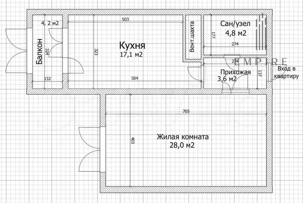 2-к. квартира, 60 м, 18/25 эт. - Фото 0