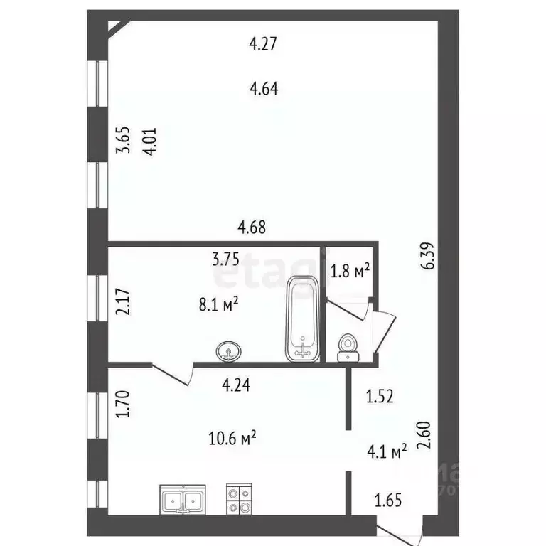 1-к кв. Санкт-Петербург Таврическая ул., 19 (50.0 м) - Фото 2