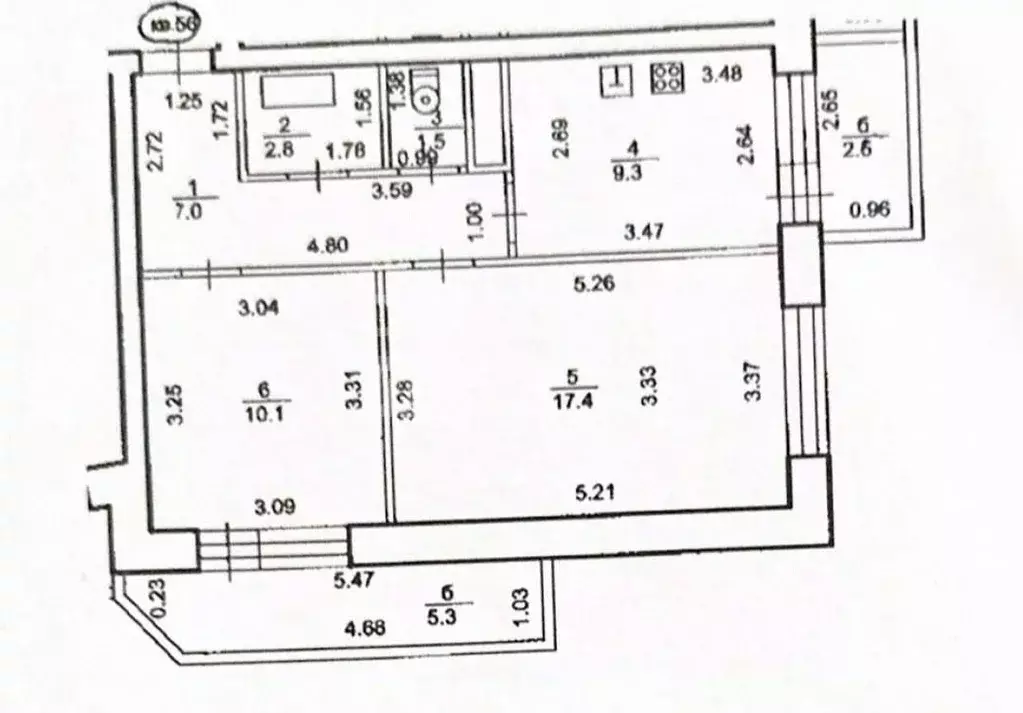 2-к кв. Башкортостан, Уфа Дагестанская ул., 10/1 (48.1 м) - Фото 1