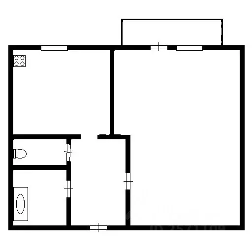 1-к кв. Алтайский край, Барнаул ул. Антона Петрова, 239 (36.0 м) - Фото 2