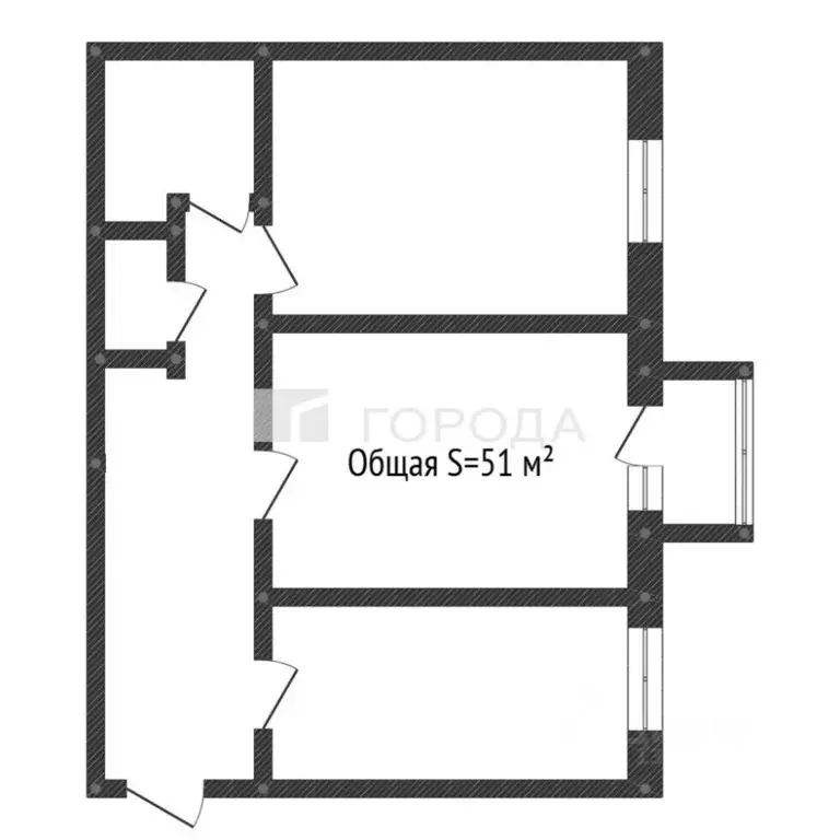 2-к кв. Алтайский край, Барнаул просп. Ленина, 73 (51.0 м) - Фото 2