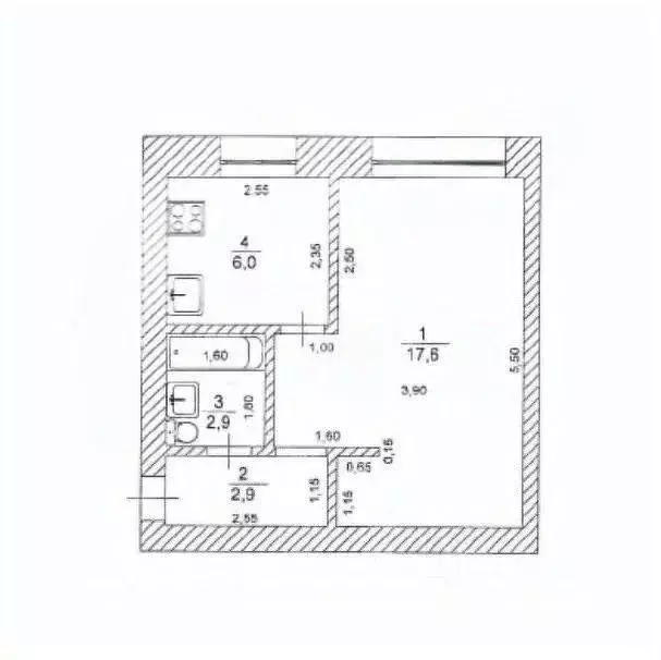 1-к кв. Ульяновская область, Ульяновск просп. Гая, 13 (29.3 м) - Фото 2