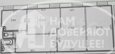 3-к. квартира, 61 м, 3/3 эт. - Фото 0