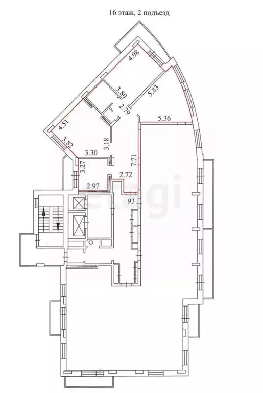 3-к кв. Новосибирская область, Новосибирск ул. Некрасова, 63 (100.7 м) - Фото 1