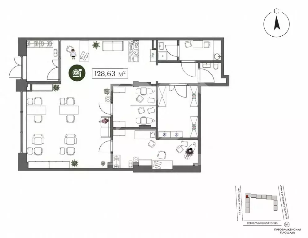 Торговая площадь в Москва ул. 1-я Бухвостова, 2к3 (130 м) - Фото 2