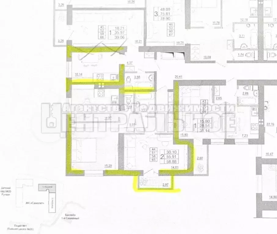 2-к. квартира, 60 м, 10/10 эт. - Фото 0