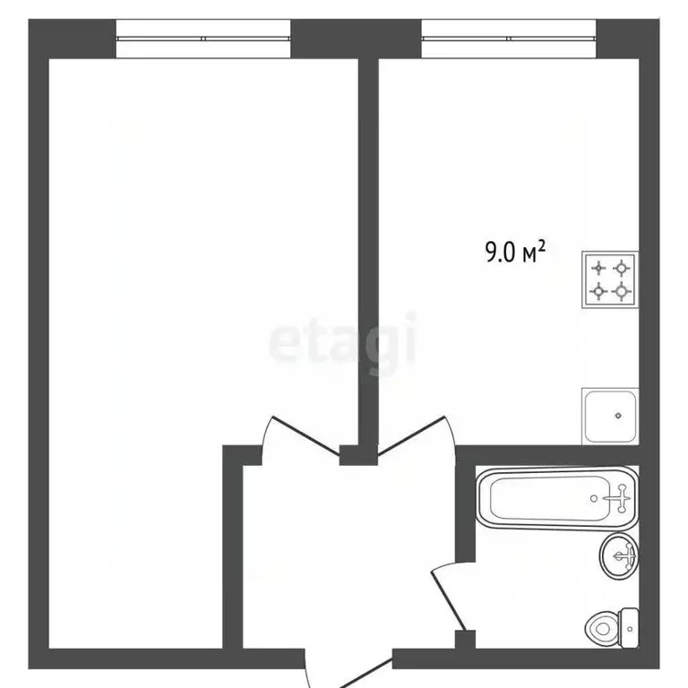 1-к кв. Москва Ходынская ул., 10С1 (35.0 м) - Фото 2