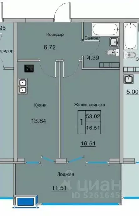 2-к кв. Краснодарский край, Анапа ул. Ленина, 202к2 (52.4 м) - Фото 2