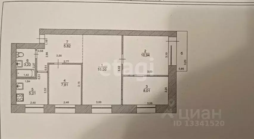 4-к кв. Ульяновская область, Ульяновск ул. Радищева, 166 (60.2 м) - Фото 1