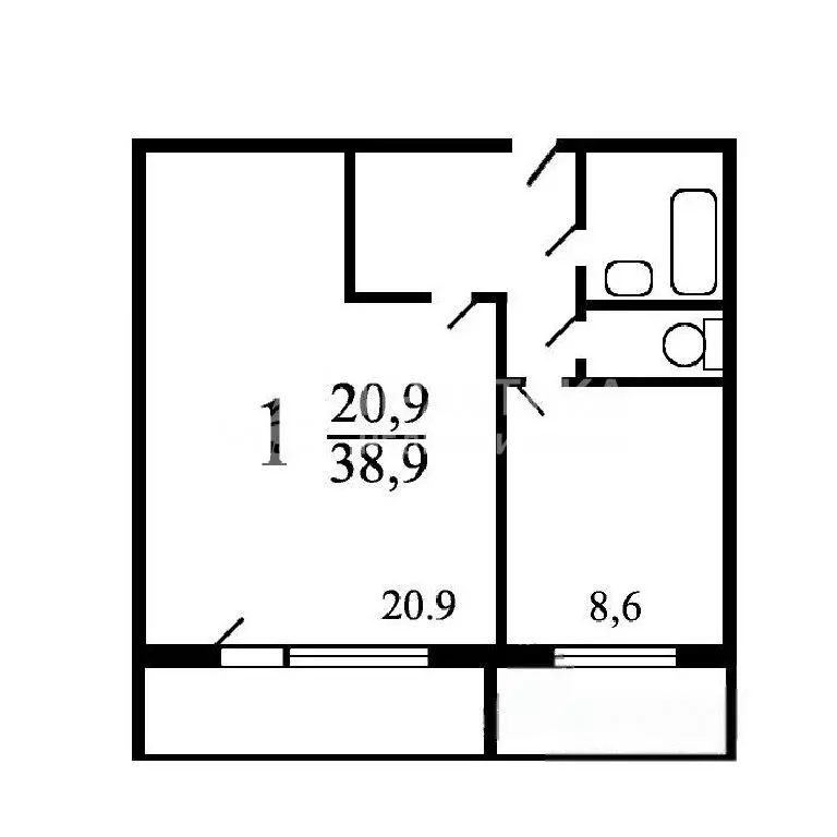 Продается 1-комнатная квартира - Фото 2
