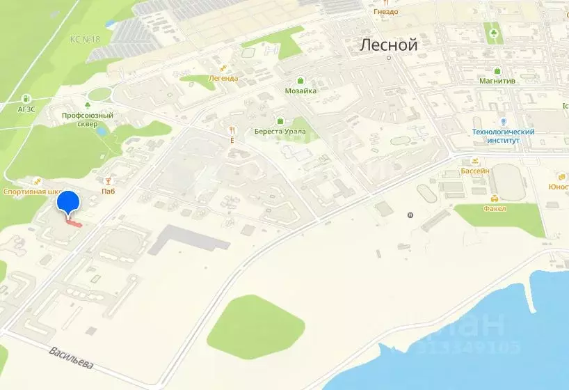 Торговая площадь в Свердловская область, Лесной ул. Ленина, 116 (40 м) - Фото 0