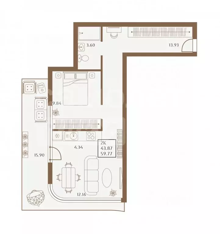 Свободной планировки кв. Крым, Алушта муниципальный округ, пос. ... - Фото 2