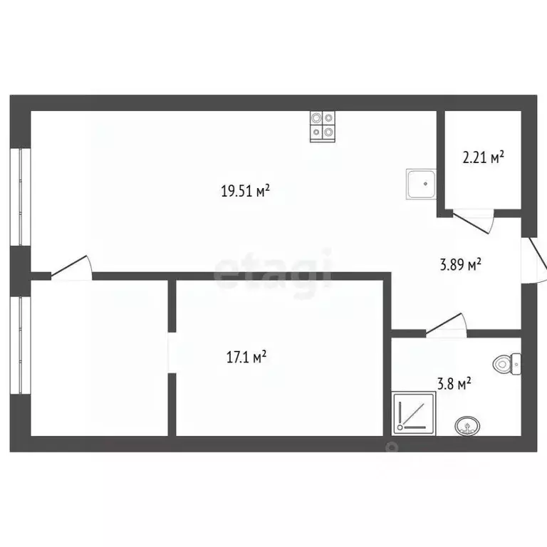 2-к кв. Москва ул. Летчика Осканова, 6 (48.3 м) - Фото 1