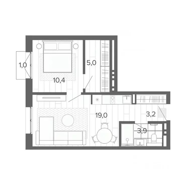 2-к кв. Алтайский край, Барнаул тракт Змеиногорский, 35Б (42.5 м) - Фото 0