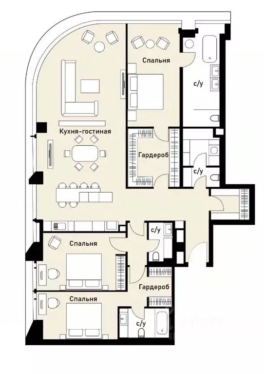 4-к кв. Москва ул. Братьев Фонченко (179.0 м) - Фото 0