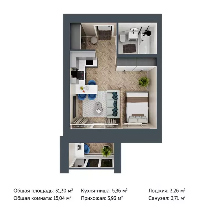 1-к кв. Марий Эл, Йошкар-Ола городской округ, с. Семеновка ул. ... - Фото 1