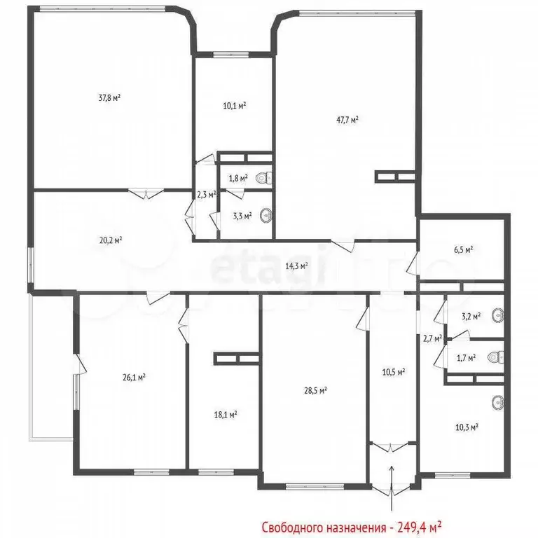 Продам помещение свободного назначения, 249.4 м - Фото 0