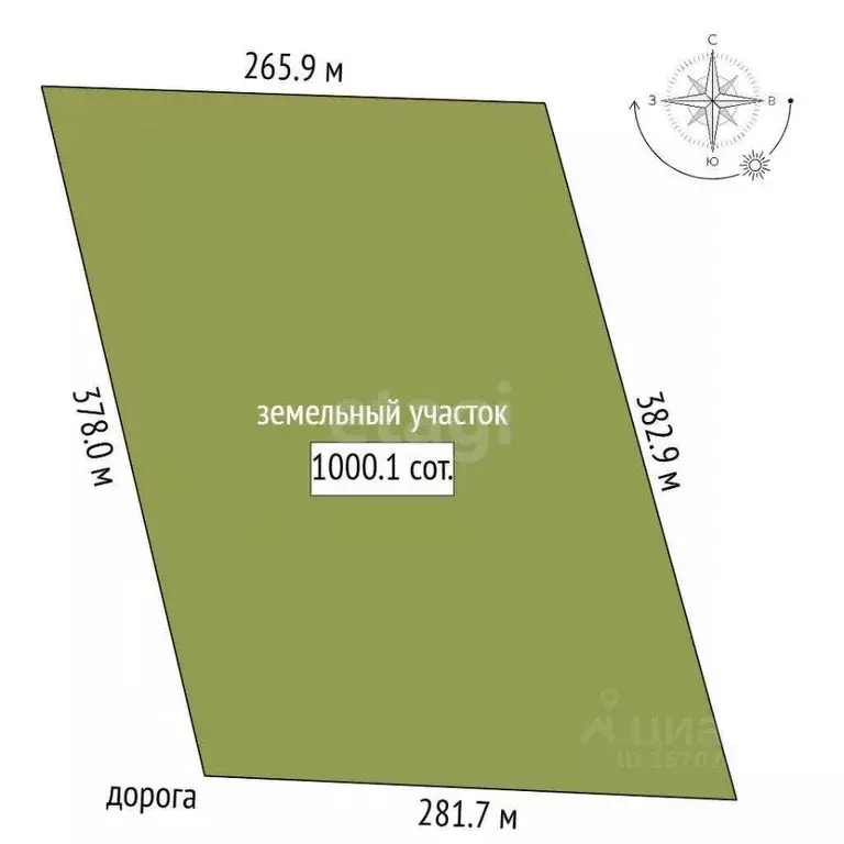 Участок в Санкт-Петербург пос. Шушары,  (100.0 сот.) - Фото 1