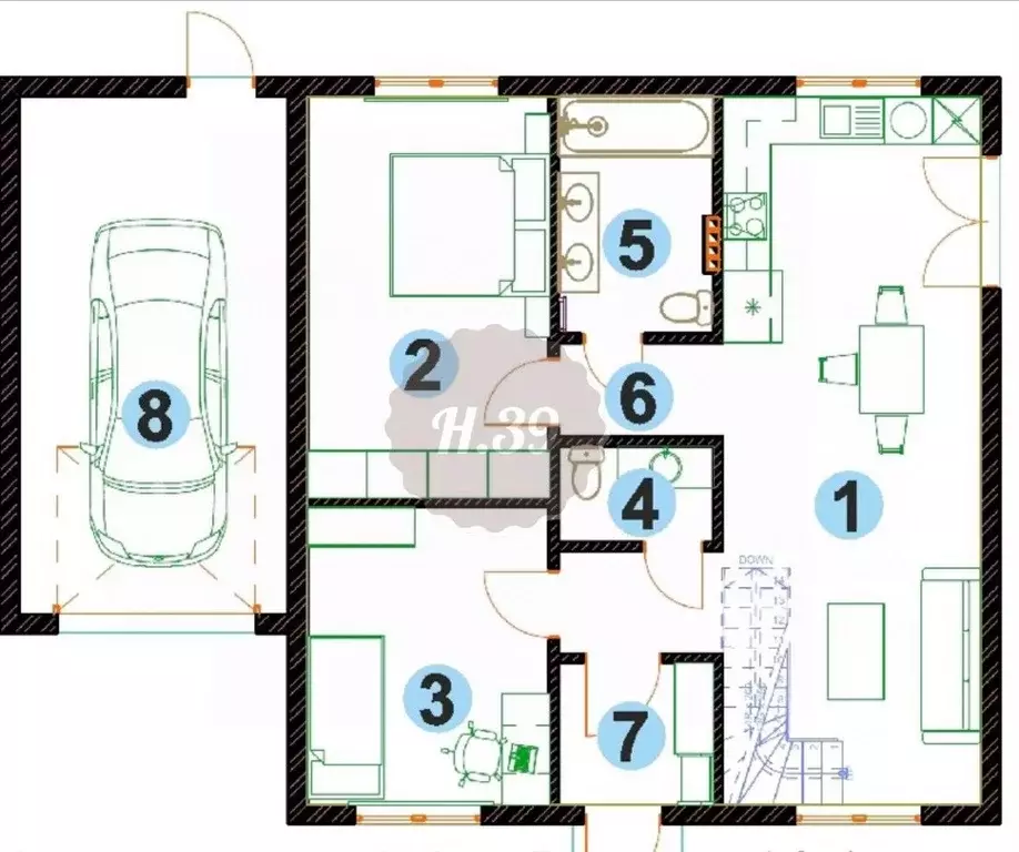 Коттедж в Калининградская область, Гурьевский муниципальный округ, ... - Фото 2