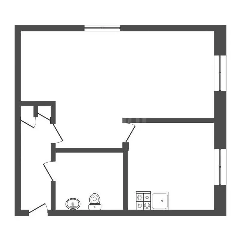 1-комнатная квартира: Новокузнецк, улица Ленина, 25 (31.2 м) - Фото 1
