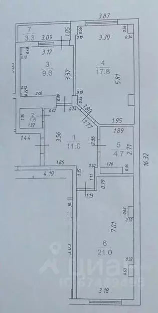 2-к кв. Краснодарский край, Анапа ул. Шевченко, 288А (65.6 м) - Фото 2
