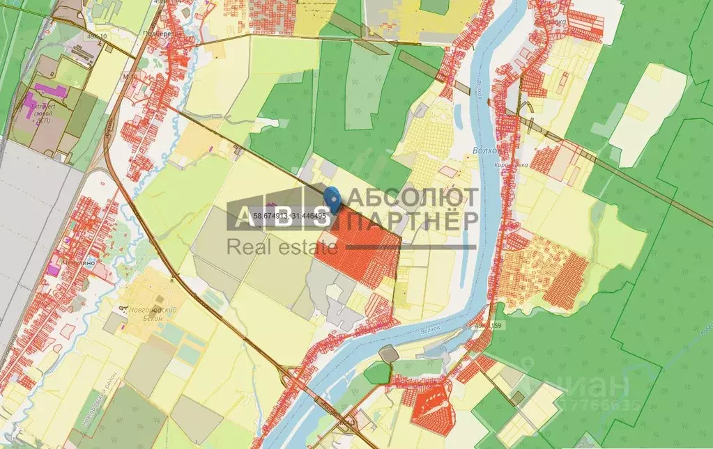 Участок в Новгородская область, Новгородский район, Трубичинское ... - Фото 0