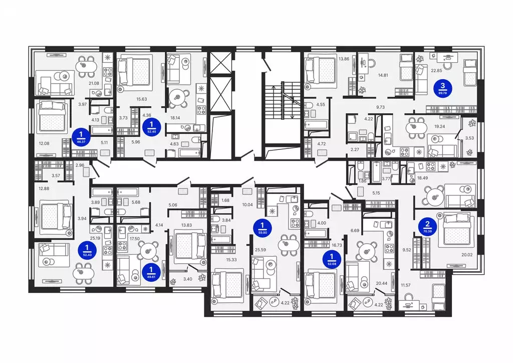 1-комнатная квартира: Тюмень, Холодильная улица, 23 (49.61 м) - Фото 2