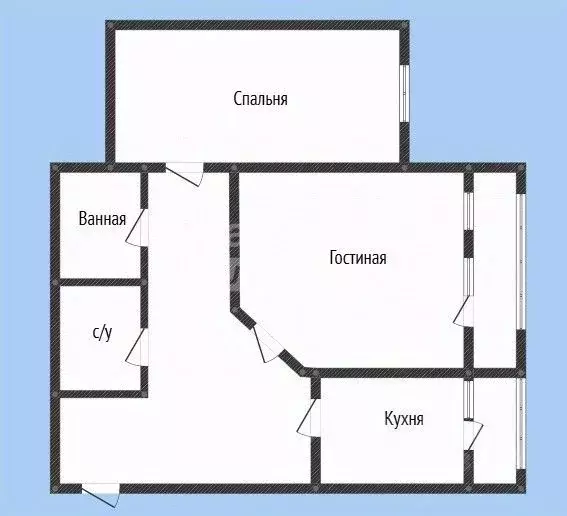 2-к кв. Дагестан, Махачкала ул. Ирчи Казака, 76Ак2 (75.5 м) - Фото 2