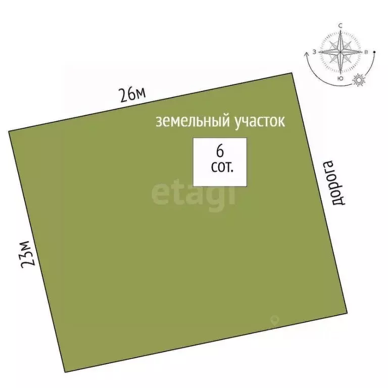 Участок в Крым, Ленинский район, с. Калиновка ул. Абденановой (6.0 ... - Фото 2