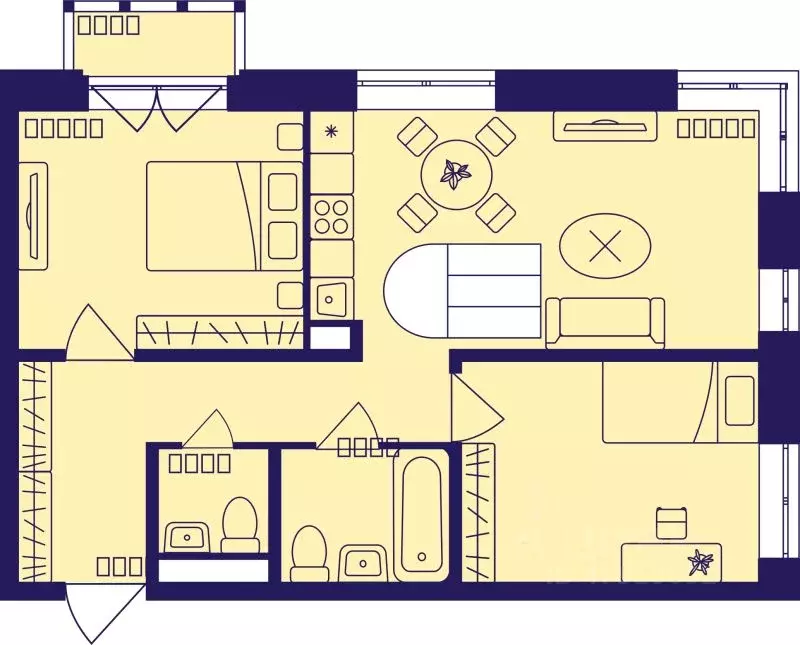 3-к кв. Московская область, Балашиха Железнодорожный мкр, Центр-2 мкр, ... - Фото 1