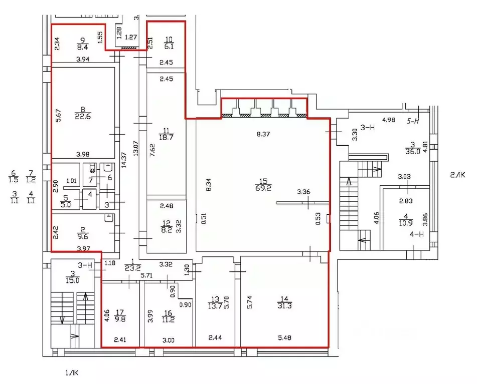 Офис в Санкт-Петербург Пулковское ш., 3к1Б (242 м) - Фото 2