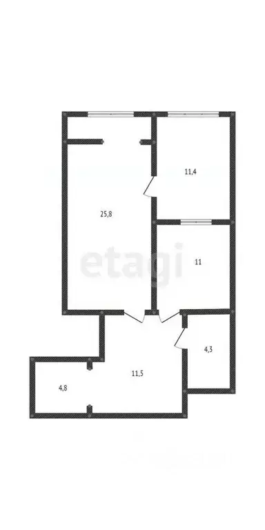 2-к кв. Дагестан, Махачкала ул. Магарамкентская, 15 (68.7 м) - Фото 2