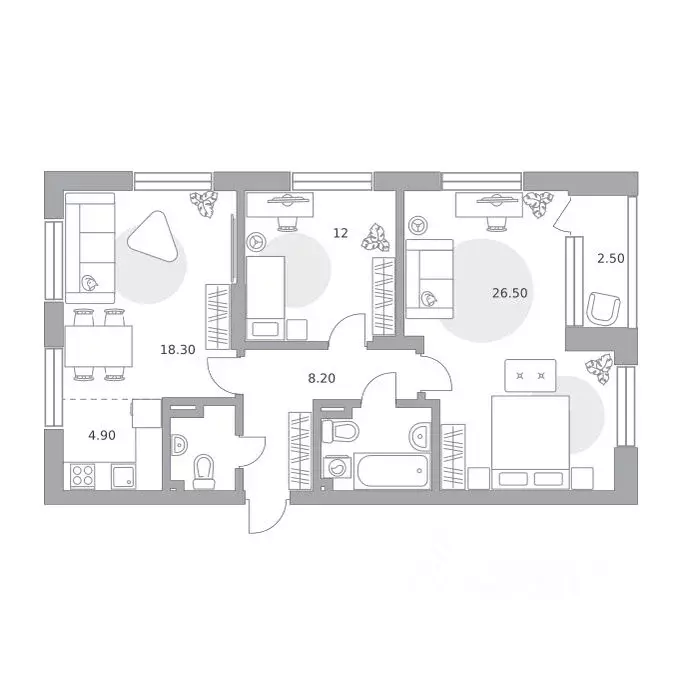 3-к кв. Башкортостан, Уфа Зеленая Роща жилрайон, Лесная Симфония жилой ... - Фото 0