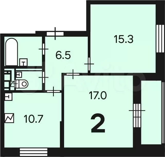 Аукцион: 2-к. квартира, 58,6 м, 10/22 эт. - Фото 0