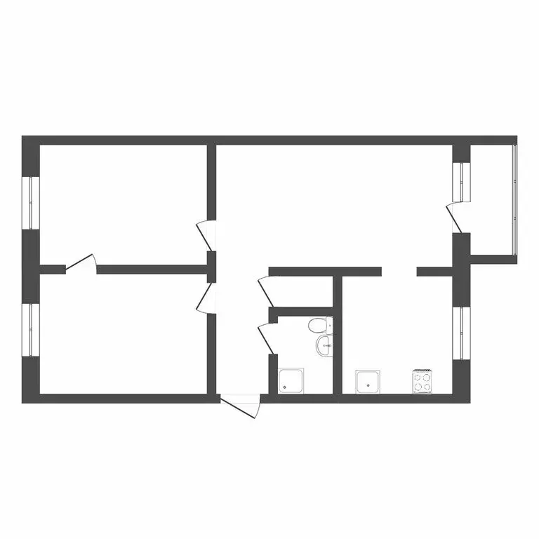 3-комнатная квартира: микрорайон Метелёва, Метелёвская улица, 4 (50 м) - Фото 0