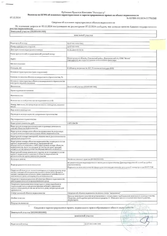 Участок в Нижегородская область, Сокольское рп, Волга СНТ  (81.89 ... - Фото 0