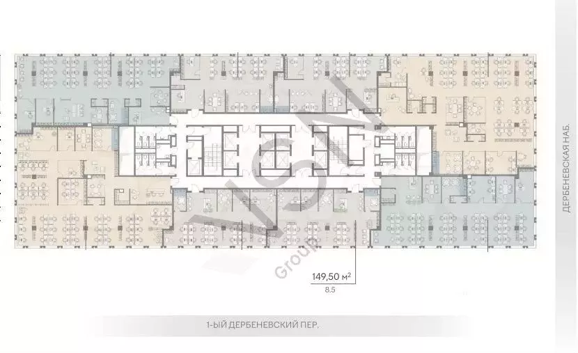 БЦ класса А+ офис 149,5 м2 - Фото 1