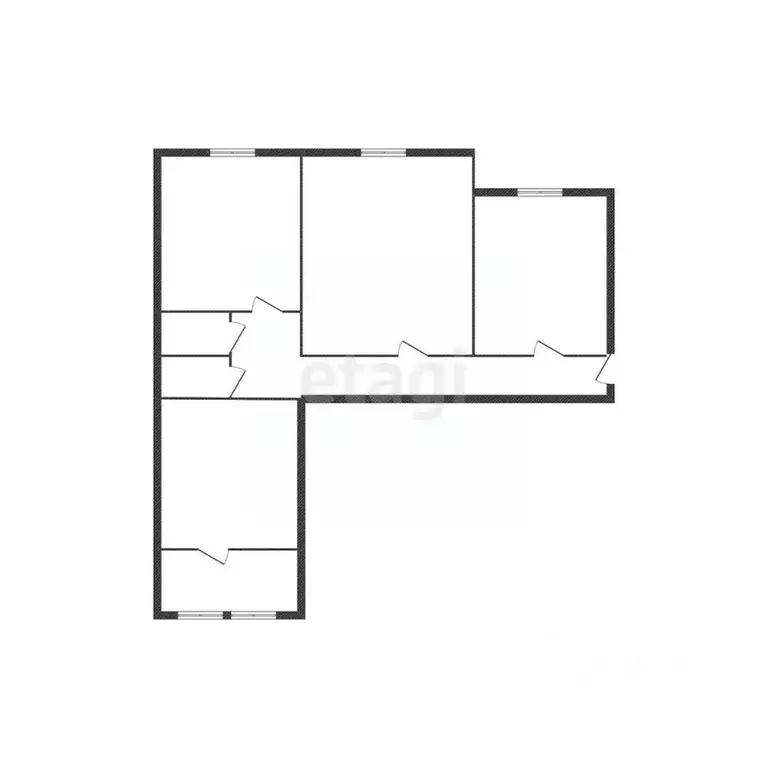 3-к кв. Белгородская область, Старый Оскол Юбилейный мкр, 1А (63.2 м) - Фото 2