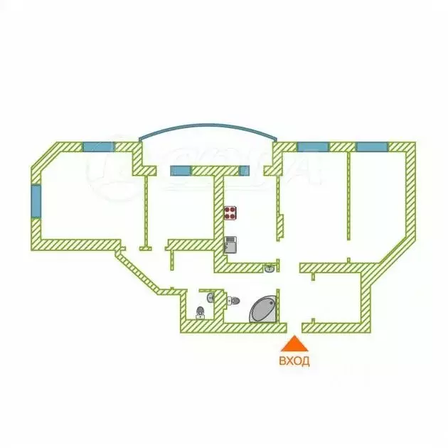 4-к кв. Тюменская область, Тюмень ул. Мельникайте, 127Ак1 (113.0 м) - Фото 2