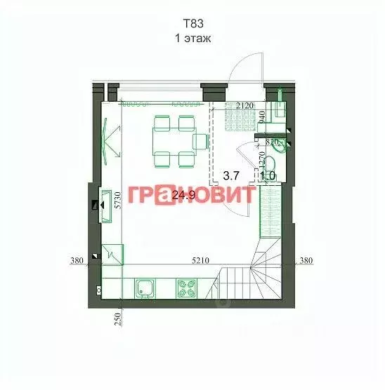 Таунхаус в Новосибирская область, Новосибирский район, Мичуринский ... - Фото 1