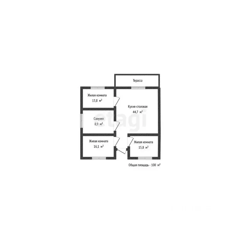 Дом в Адыгея, Майкоп Республиканская ул. (100 м) - Фото 2