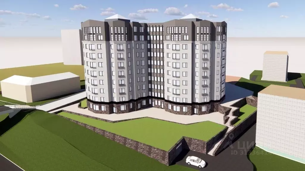 Студия Ленинградская область, Выборг ул. 2-я Южная, 4 (34.61 м) - Фото 1