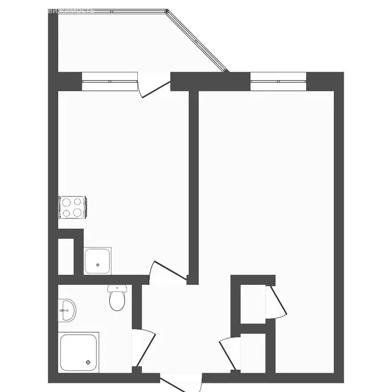 1-комнатная квартира: Тюмень, Газопромысловая улица, 1к1 (37 м) - Фото 1