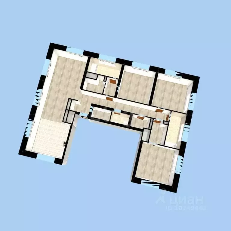 4-к кв. Башкортостан, Уфа ул. Рихарда Зорге, 73/1 (145.94 м) - Фото 2